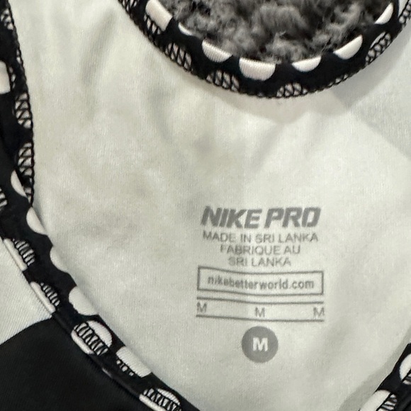 Nike Women's Diagonal Striped Tank Top with Yellow Swoosh - Picture 2 of 8